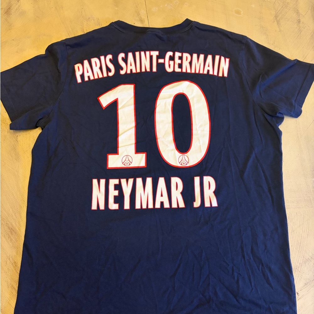 PSG PARIS SAINT GERMAIN Shirt Mens XL Blue Futbol Neymar Jr 10 Official Soccer